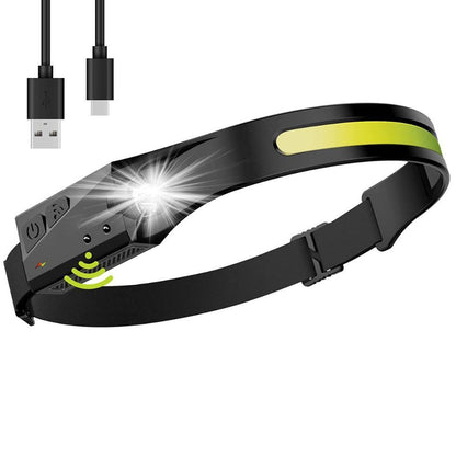LED Headlamp Rechargeable 2000mAh Battery